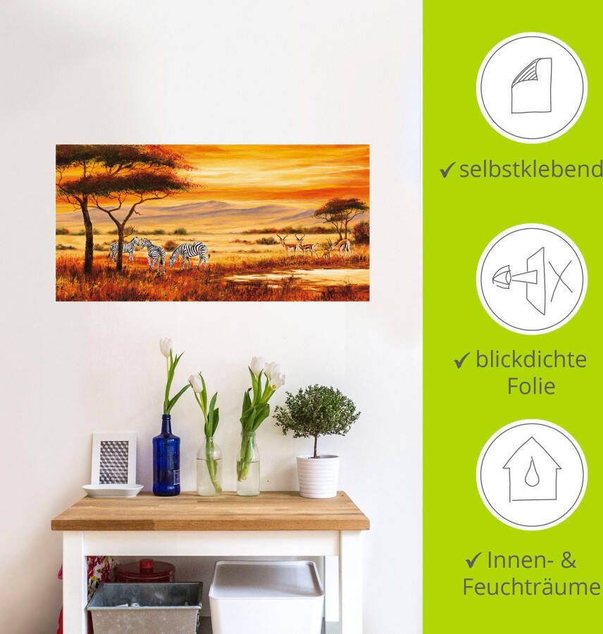 Artland Artprint Afrikaans landschap I als artprint op linnen poster muursticker in verschillende maten