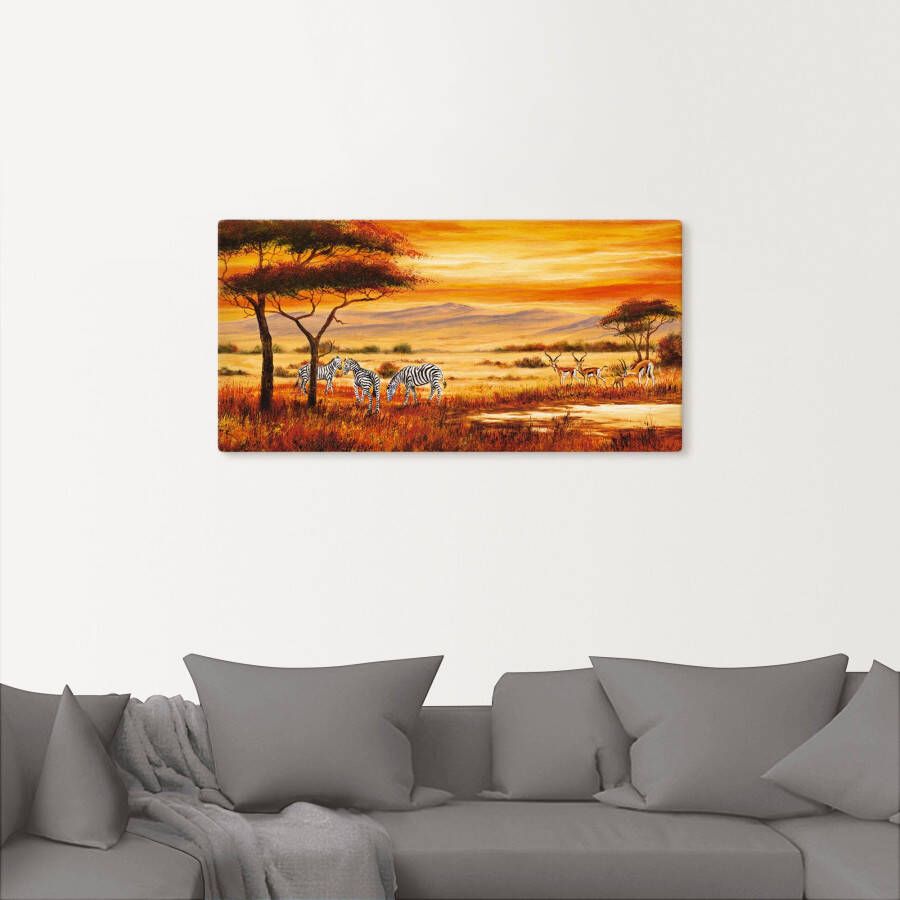 Artland Artprint Afrikaans landschap I als artprint op linnen poster muursticker in verschillende maten