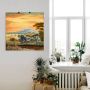 Artland Artprint Afrikaans landschap met olifanten als artprint op linnen poster in verschillende formaten maten - Thumbnail 4