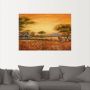 Artland Artprint Afrikaanse steppe met leeuwen als artprint van aluminium artprint voor buiten artprint op linnen poster muursticker - Thumbnail 3