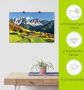 Artland Artprint Alpen bergen Santa Maddalena als artprint van aluminium artprint voor buiten artprint op linnen poster in verschillende maten. maten - Thumbnail 6