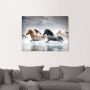 Artland Artprint Paardenrennen V als artprint op linnen poster in verschillende formaten maten - Thumbnail 3