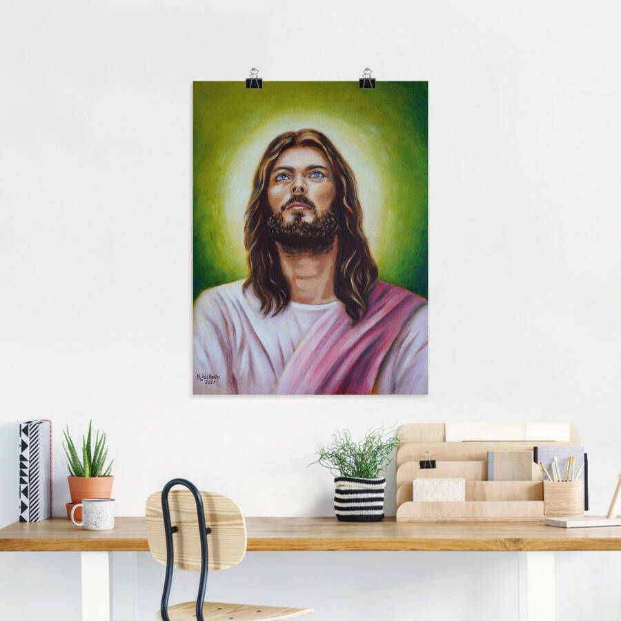 Artland Artprint Portret van Jezus Christus als artprint op linnen poster in verschillende formaten maten