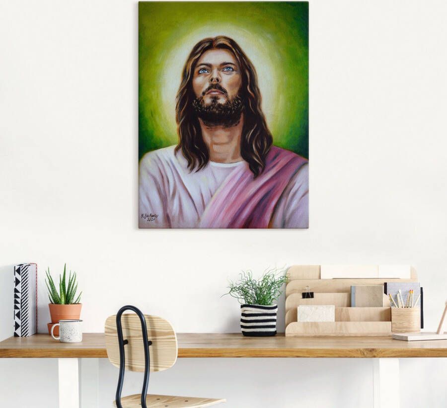 Artland Artprint Portret van Jezus Christus als artprint op linnen poster in verschillende formaten maten