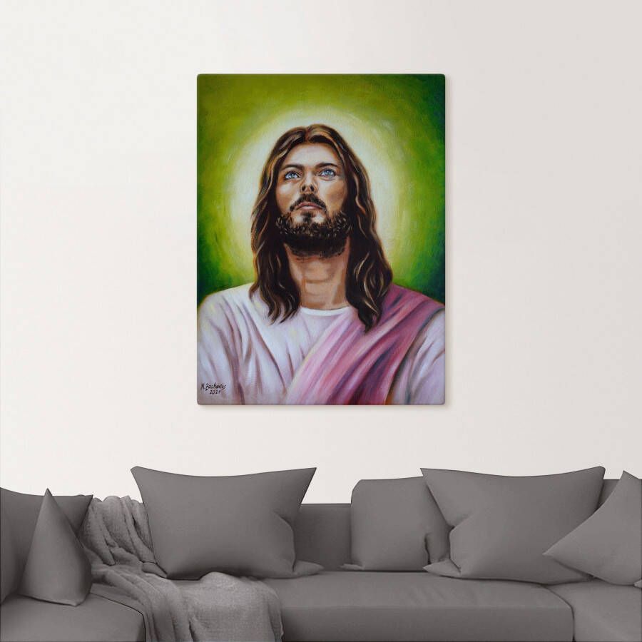 Artland Artprint Portret van Jezus Christus als artprint op linnen poster in verschillende formaten maten