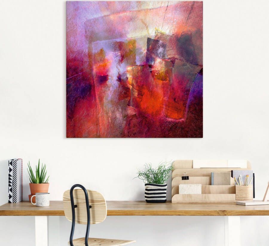 Artland Artprint Zomer abstract als artprint op linnen poster in verschillende formaten maten