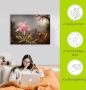 Artland Artprint Cattleya orchidee en drie kolibries. als artprint op linnen poster in verschillende formaten maten - Thumbnail 5