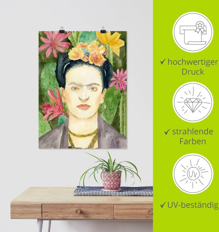 Artland Artprint Frida Kahlo I als artprint op linnen poster in verschillende formaten maten