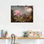 Artland Artprint Cattleya orchidee en drie kolibries. als artprint op linnen poster in verschillende formaten maten - Thumbnail 3