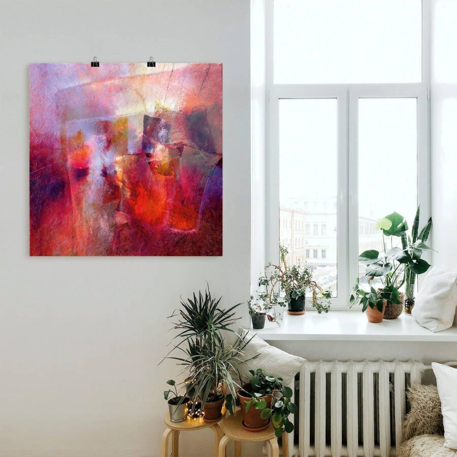 Artland Artprint Zomer abstract als artprint op linnen poster in verschillende formaten maten