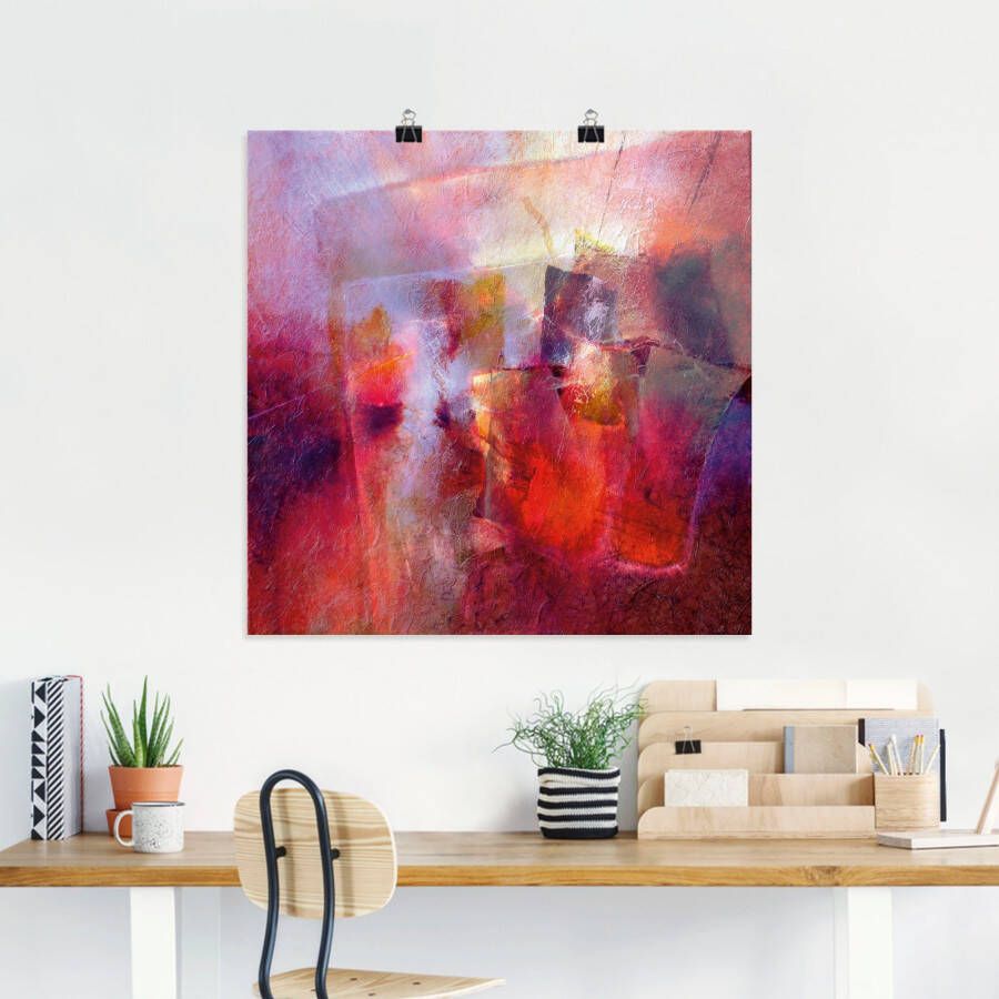 Artland Artprint Zomer abstract als artprint op linnen poster in verschillende formaten maten