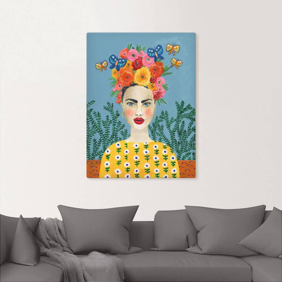 Artland Artprint Frida-hoofdsieraad I als artprint op linnen poster muursticker in verschillende maten