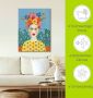 Artland Artprint Frida-hoofdsieraad I als artprint op linnen poster muursticker in verschillende maten - Thumbnail 4