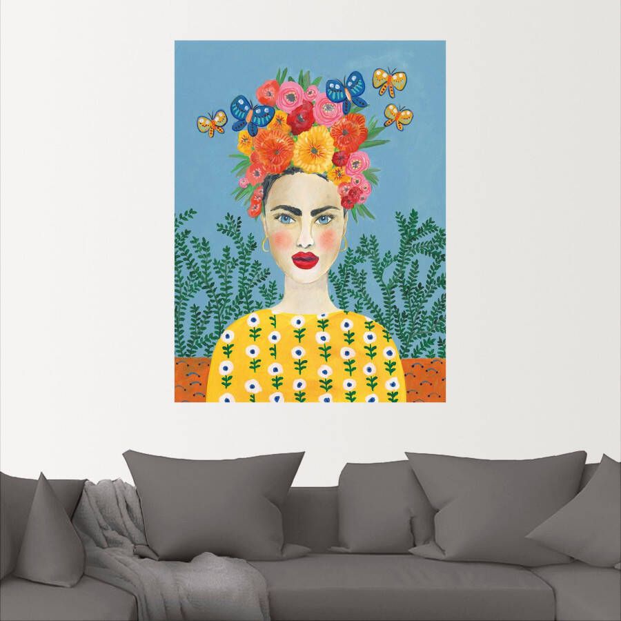 Artland Artprint Frida-hoofdsieraad I als artprint op linnen poster muursticker in verschillende maten