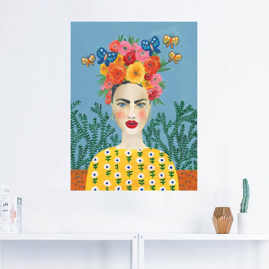 Artland Artprint Frida-hoofdsieraad I als artprint op linnen poster muursticker in verschillende maten