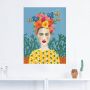 Artland Artprint Frida-hoofdsieraad I als artprint op linnen poster muursticker in verschillende maten - Thumbnail 3