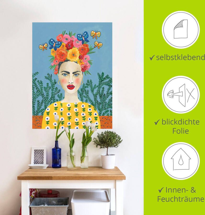 Artland Artprint Frida-hoofdsieraad I als artprint op linnen poster muursticker in verschillende maten