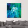 Artland Artprint Abstracte compositie in turquoise als artprint van aluminium artprint voor buiten artprint op linnen in verschillende maten - Thumbnail 3