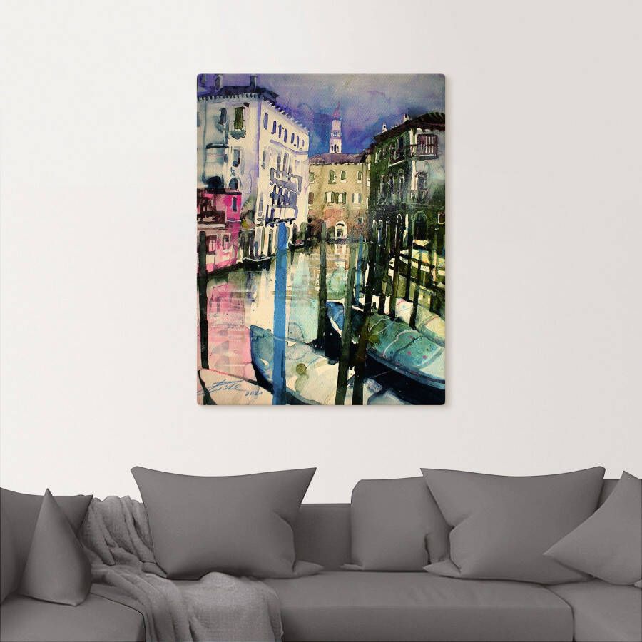 Artland Artprint Venetië Fondamenta Malcanton als artprint van aluminium artprint voor buiten artprint op linnen in verschillende maten