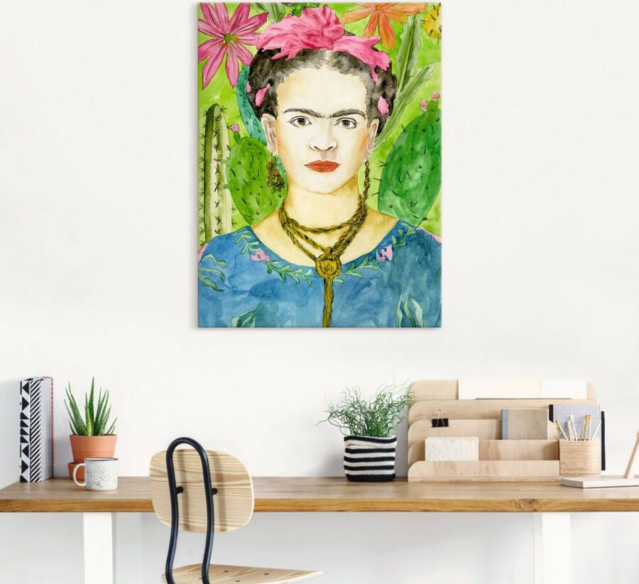 Artland Artprint Frida Kahlo II als artprint van aluminium artprint voor buiten artprint op linnen poster muursticker