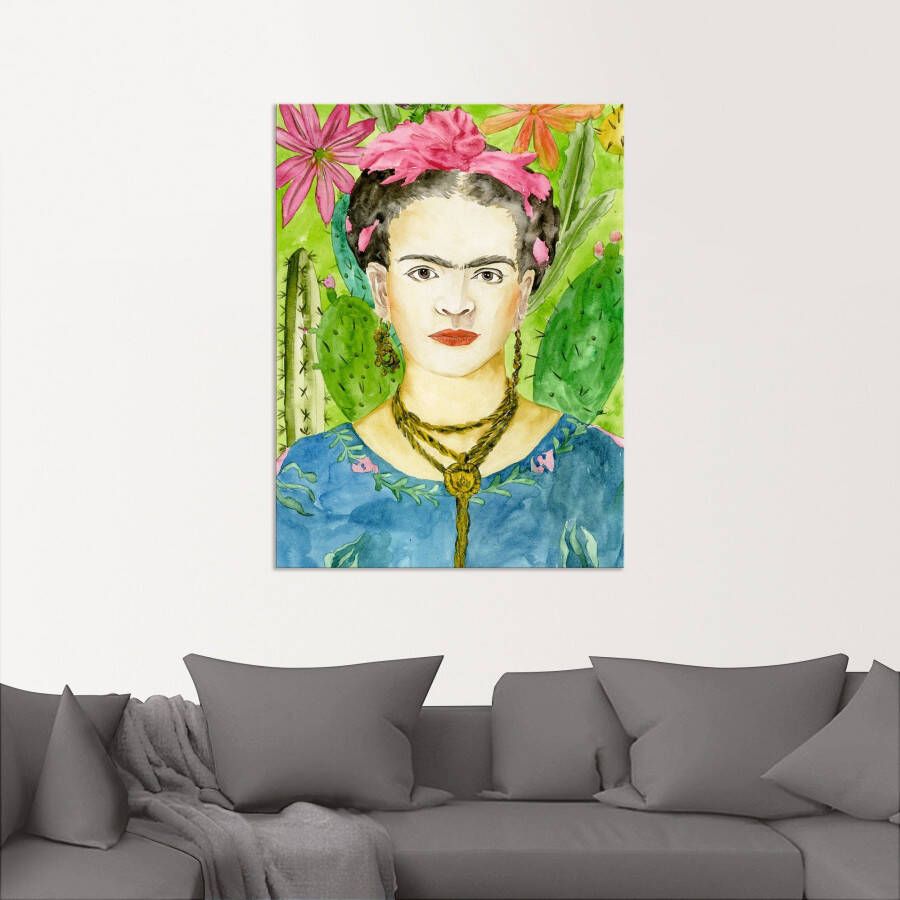 Artland Artprint Frida Kahlo II als artprint van aluminium artprint voor buiten artprint op linnen poster muursticker