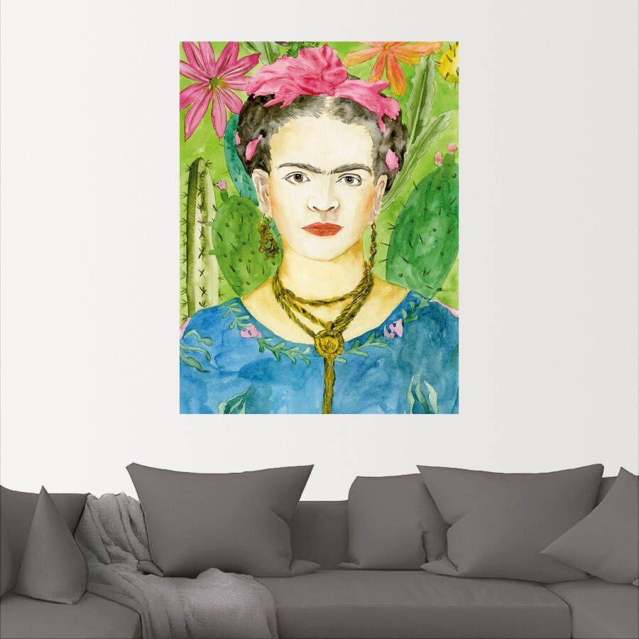 Artland Artprint Frida Kahlo II als artprint van aluminium artprint voor buiten artprint op linnen poster muursticker