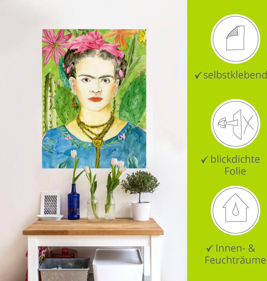 Artland Artprint Frida Kahlo II als artprint van aluminium artprint voor buiten artprint op linnen poster muursticker