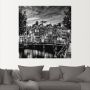 Artland Artprint Amsterdam avondidylle als artprint op linnen poster muursticker in verschillende maten - Thumbnail 3