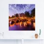 Artland Artprint Amsterdam Keizersgracht Leidsegracht als artprint op linnen poster muursticker in verschillende maten - Thumbnail 3