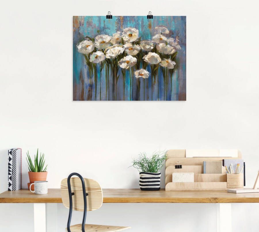 Artland Artprint Anemonen aan het meer als artprint op linnen poster in verschillende formaten maten