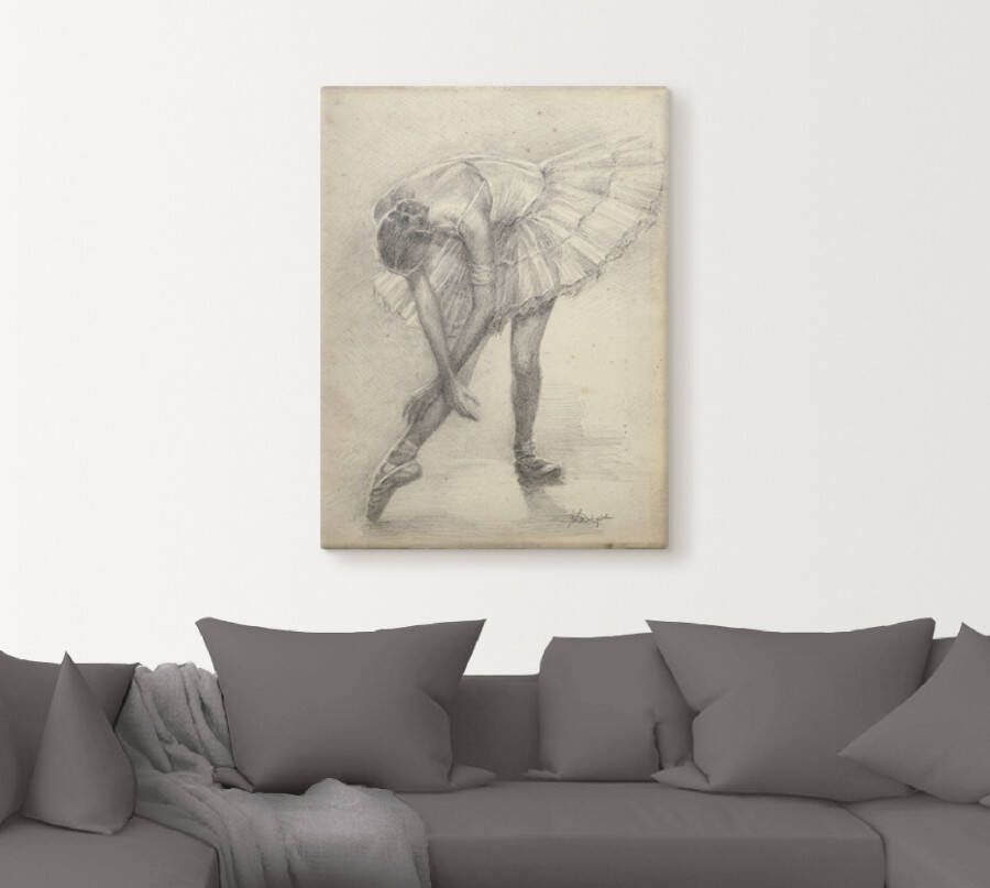Artland Artprint Antieke ballerina's oefening II als poster in verschillende formaten maten