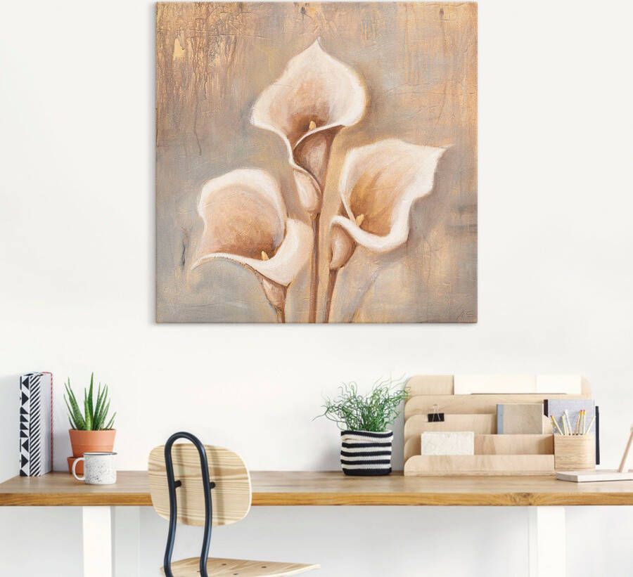 Artland Artprint Antieke bloemen als artprint van aluminium artprint voor buiten artprint op linnen poster muursticker