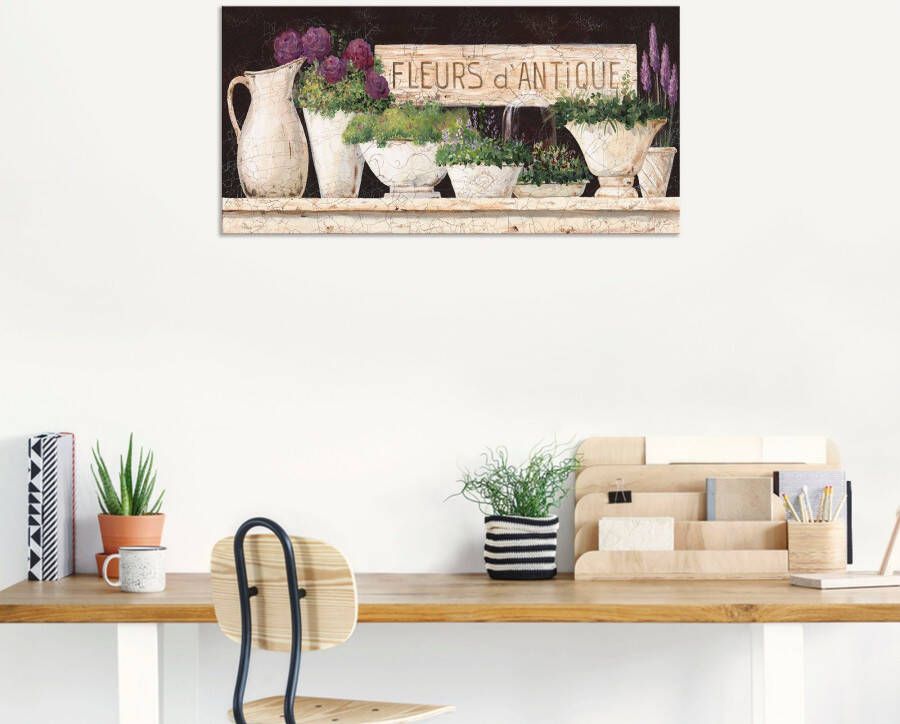 Artland Artprint Antieke bloemen als artprint van aluminium artprint voor buiten artprint op linnen poster muursticker