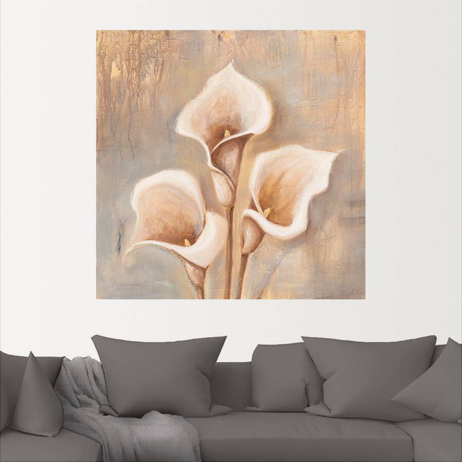 Artland Artprint Antieke bloemen als artprint van aluminium artprint voor buiten artprint op linnen poster muursticker