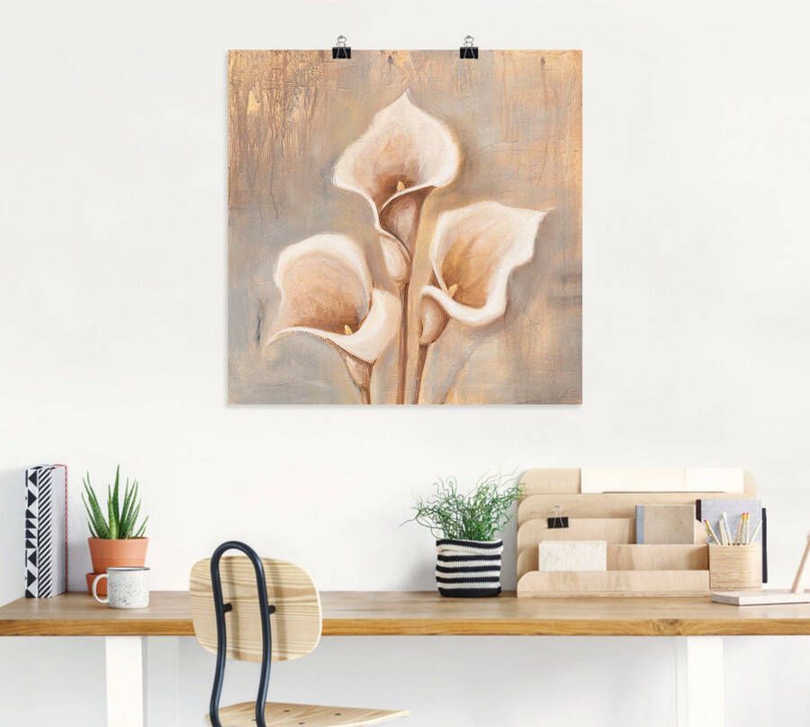 Artland Artprint Antieke bloemen als artprint van aluminium artprint voor buiten artprint op linnen poster muursticker