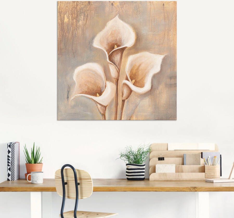 Artland Artprint Antieke bloemen als artprint van aluminium artprint voor buiten artprint op linnen poster muursticker - Foto 4