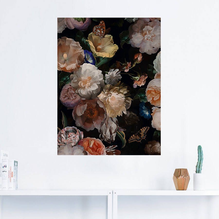 Artland Artprint Antieke Hollandse bloemen als artprint van aluminium artprint voor buiten artprint op linnen poster muursticker