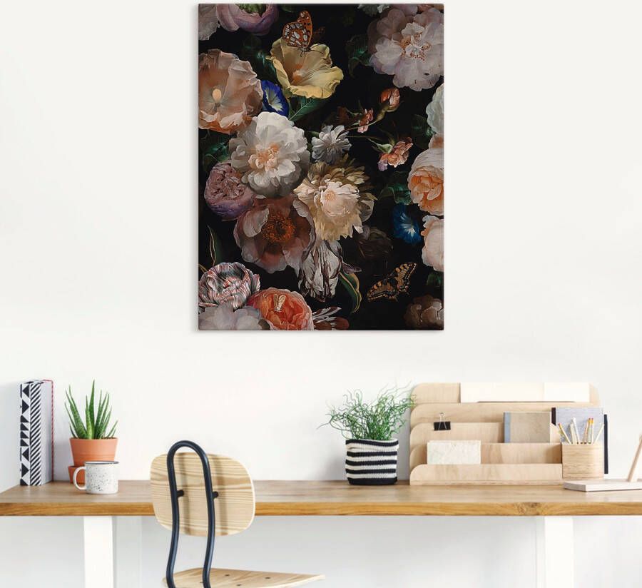 Artland Artprint Antieke Hollandse bloemen als artprint van aluminium artprint voor buiten artprint op linnen poster muursticker