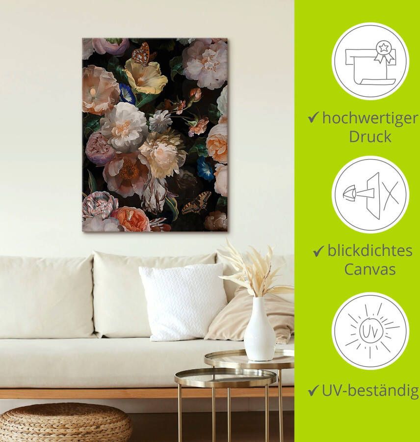 Artland Artprint Antieke Hollandse bloemen als artprint van aluminium artprint voor buiten artprint op linnen poster muursticker