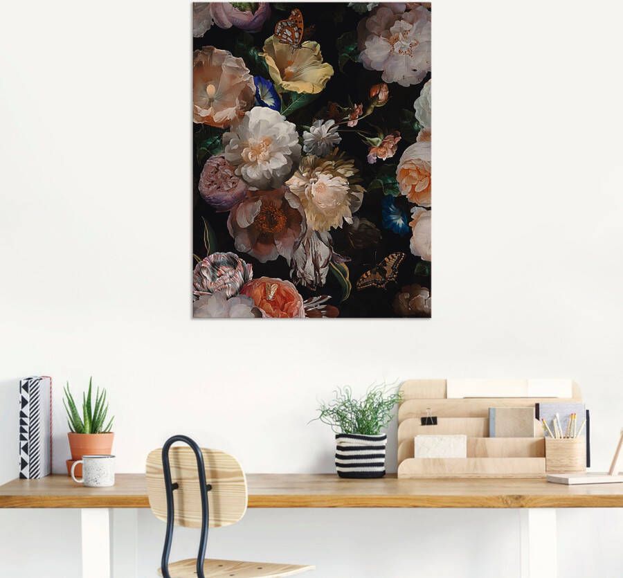 Artland Artprint Antieke Hollandse bloemen als artprint van aluminium artprint voor buiten artprint op linnen poster muursticker