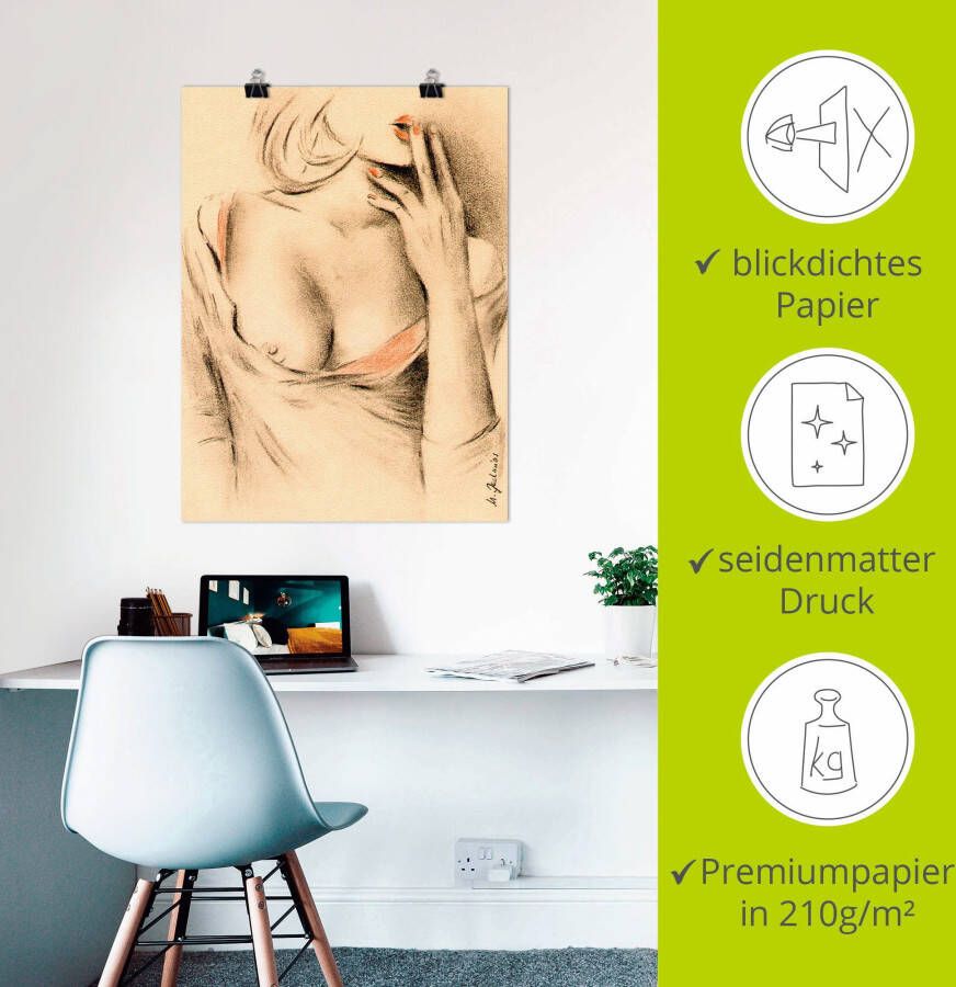 Artland Artprint Aphrodite de moderne als artprint op linnen poster muursticker in verschillende maten