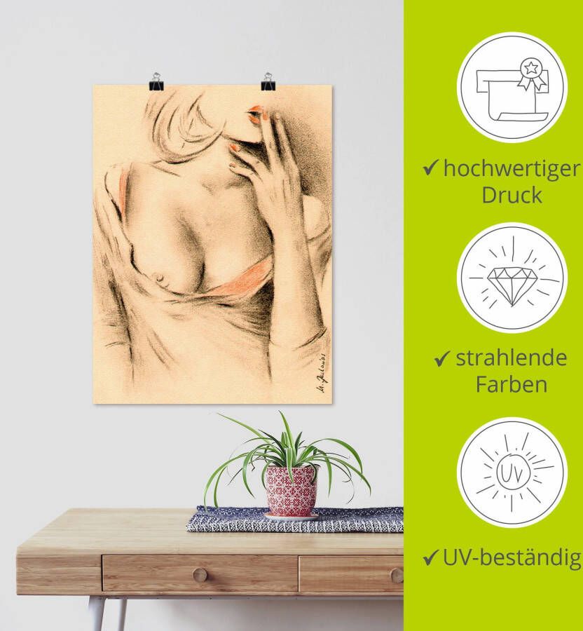 Artland Artprint Aphrodite de moderne als artprint op linnen poster muursticker in verschillende maten