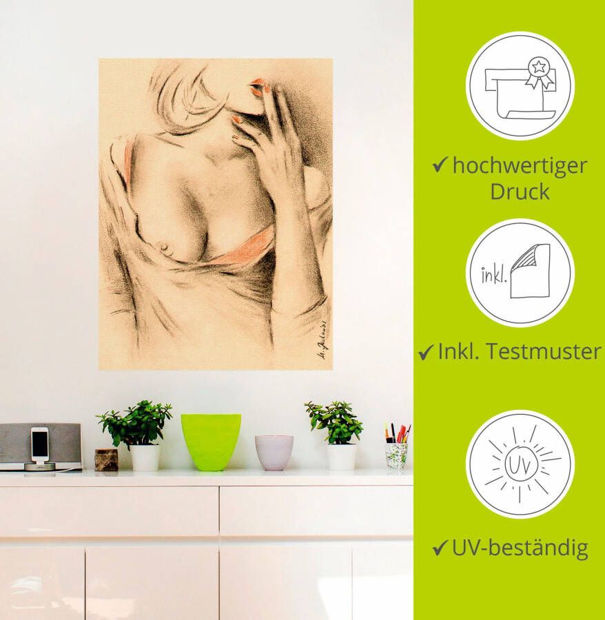 Artland Artprint Aphrodite de moderne als artprint op linnen poster muursticker in verschillende maten