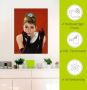 Artland Artprint Audrey Hepburn portret als artprint van aluminium artprint voor buiten artprint op linnen poster muursticker - Thumbnail 4