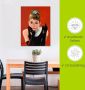 Artland Artprint Audrey Hepburn portret als artprint van aluminium artprint voor buiten artprint op linnen poster muursticker - Thumbnail 5