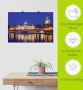 Artland Artprint Avondidylle Geniner oever Lübeck Avond aan de Elbe in Dresden als artprint van aluminium artprint op linnen muursticker of poster in verschillende maten - Thumbnail 6