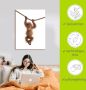 Artland Artprint Baby orang oetan hangt aan het touw II als artprint van aluminium artprint voor buiten artprint op linnen poster muursticker - Thumbnail 6