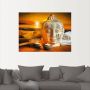 Artland Artprint Bad-accessoires met boeddha-standbeeld als artprint van aluminium artprint op linnen muursticker verschillende maten - Thumbnail 2