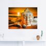 Artland Artprint Bad-accessoires met boeddha-standbeeld als artprint van aluminium artprint op linnen muursticker verschillende maten - Thumbnail 4