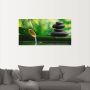 Artland Artprint Bamboebronnen en zen-steen als artprint van aluminium artprint voor buiten artprint op linnen poster muursticker - Thumbnail 4